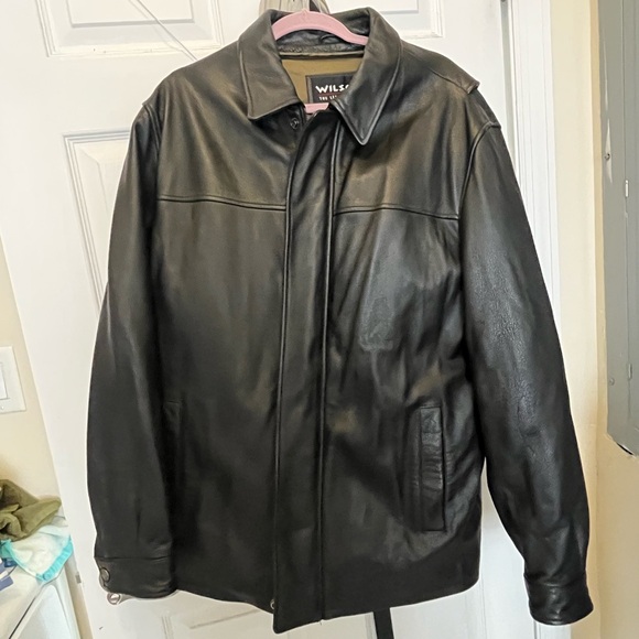Wilson Black Leather Jacket